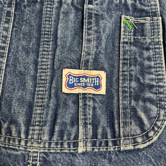 Vintage Big Smith bib overalls medium wash - Picture 3 of 7
